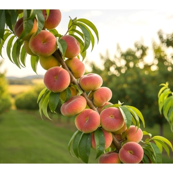 BRZOSKWINIA UFO SAT kolumnowa do mały ogród - sadzonki 90 / 120 cm