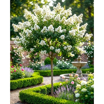 LAGERSTROEMIA na pniu biała - kremowa bez południa - sadzonki 60 / 80 cm