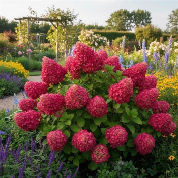HORTENSJA BUKIETOWA FRAISE MELBA - sadzonki 10 / 20 cm